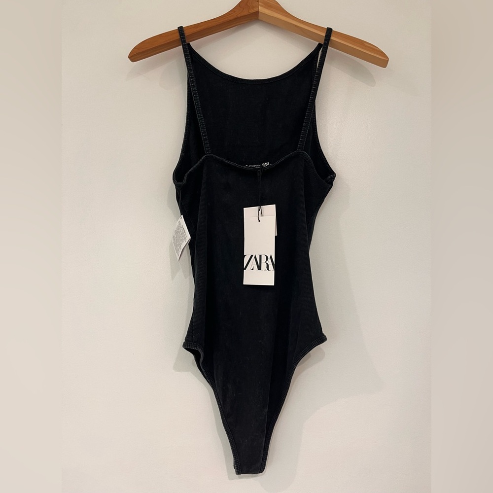 Zara ribbed low back bodysuit BNWT new with tags